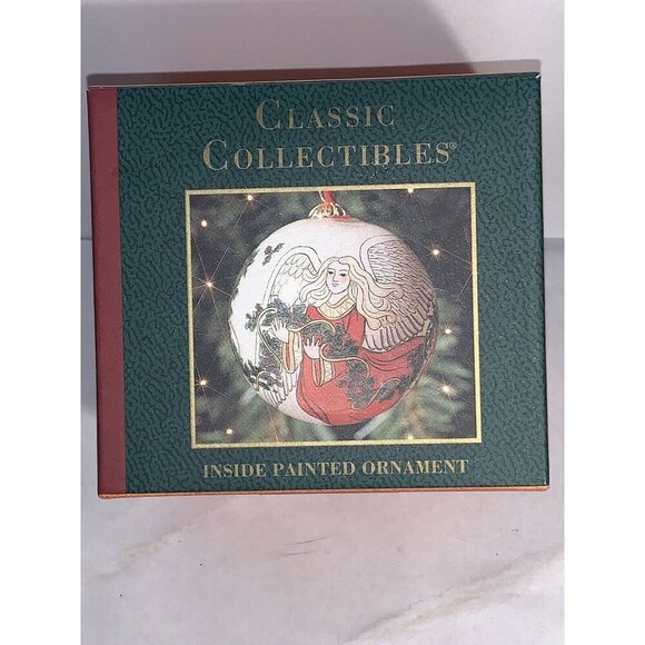Classic Collectibles Other - Classic Collectibles Handpainted from the inside glass angel ornament‎ ball 1994